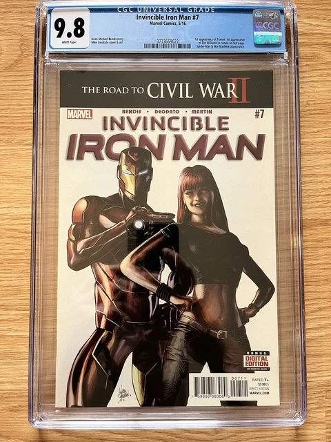 Invincible Iron Man #7 CGC 9.8  1st Appearance Riri Williams - First Printing