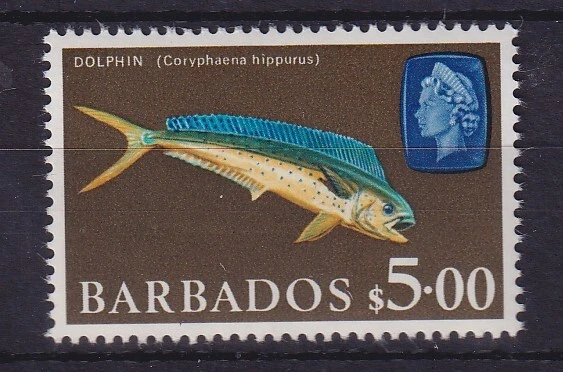 Barbados 1969 Mahi-Mahi Goldmakrele 5 $ Mi.-Nr. 280 postfrisch **