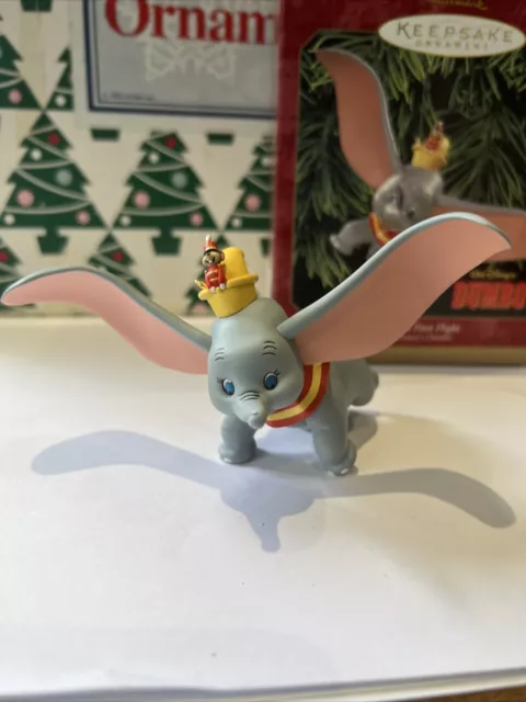 Dumbo ‘S Premier Vol Noël Poinçon Souvenir Ornement Neuf en Boîte