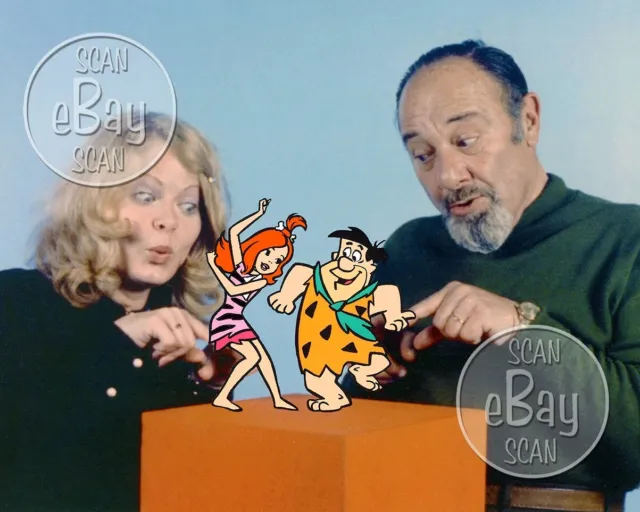 Rare! PEBBLES & BAMM BAMM SHOW Cartoon TV Photo HANNA BARBERA Studio FLINTSTONES