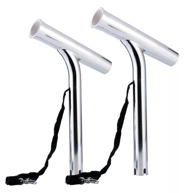 2X Marine Stainless Steel Outrigger Boat Fishing Rod Holder Highly Polished