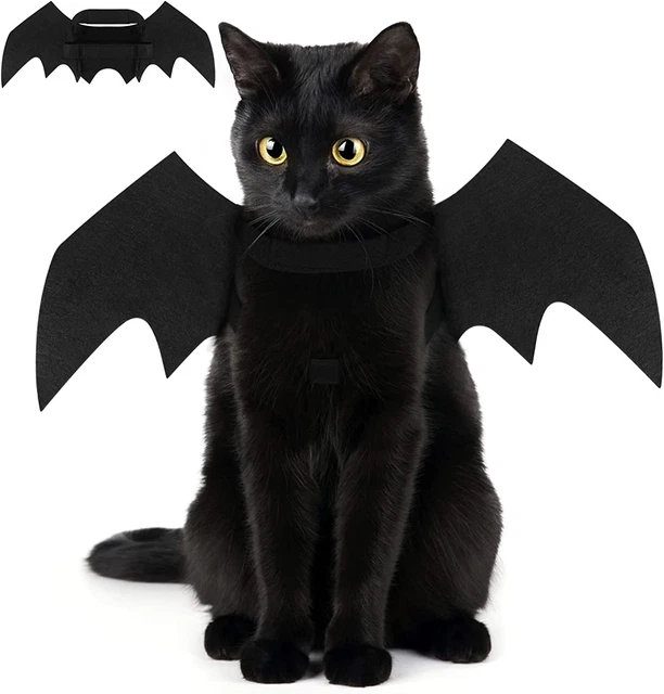 Halloween Costume Halloween Gatto per Animale Cane Gatto,Ali Pipistrello Costume