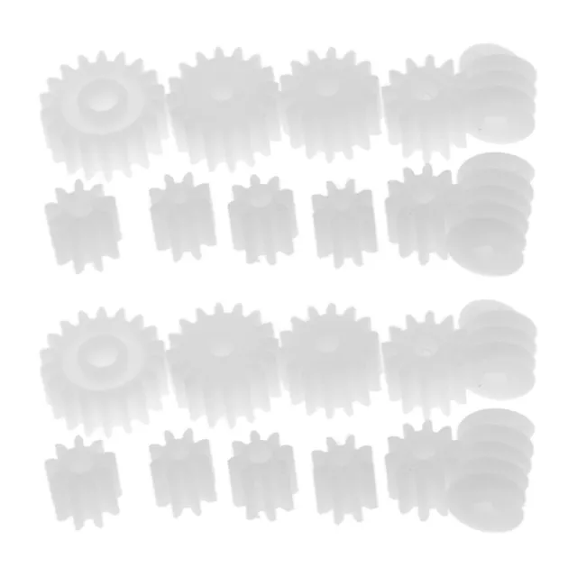 22PCS Assorted Motor Gears Worm Gear Cogs for Model Making, Robotics, Motors