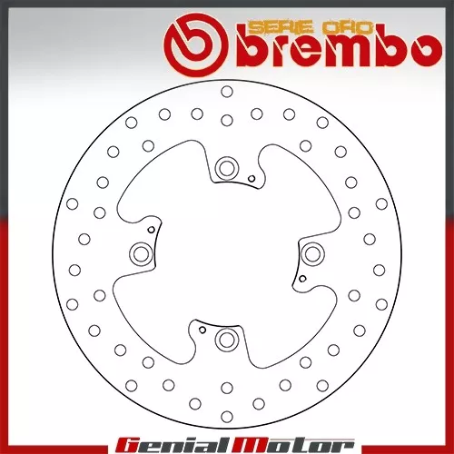 Bremsscheibe Fest Brembo Oro Hinten Triumph Sprint St Abs 1050 2005 > 2010