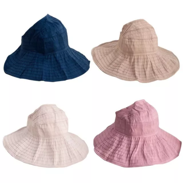 Wide Large Brim Sun Hats UV Protection Sunshade Casual Visors  Women Girls