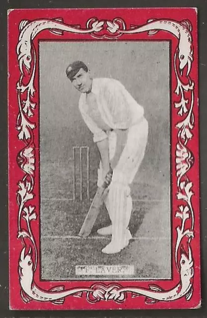 Wills Australian & English Cricket 1909 (Red Border Vice Regal)-#14- Laver
