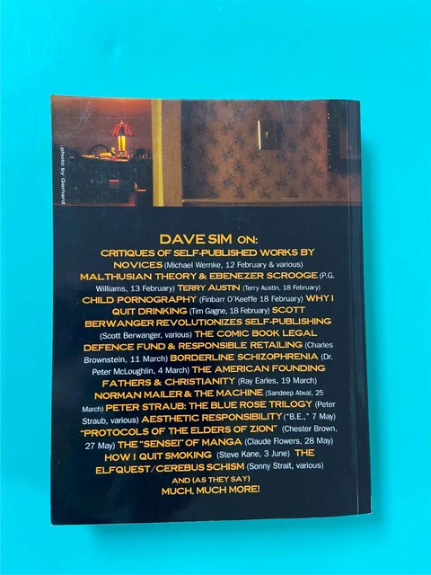 DAVE SIM Cerebus COLLECTED LETTERS TPB SC 2004 ~ 1st PRINTING  OOP ~ AARDVARK 2