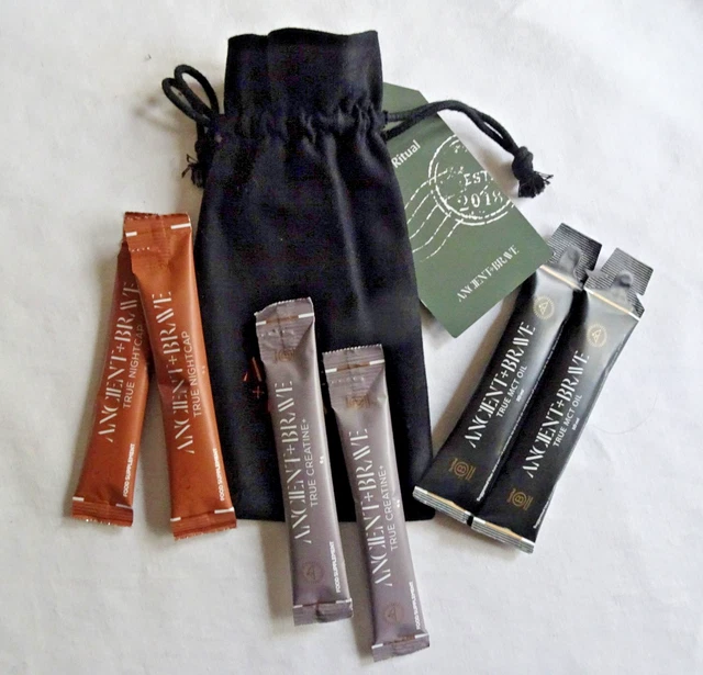 ANCIENT+BRAVE TRAVEL RITUAL - True Nightcap, MCT Oil, Creatine - 6 ...