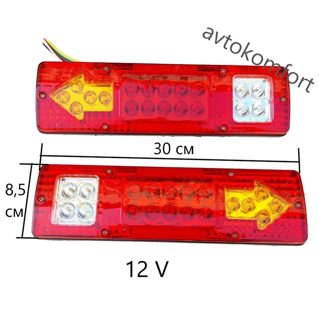 2x Rücklichter Stopp LED 12 Volt LKW LKW Anhänger Kipper LKW Wohnmobil