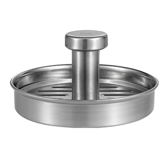 1 pieza prensadora de carne hamburguesa de acero inoxidable herramienta de prensado de hamburguesas aparato de cocina