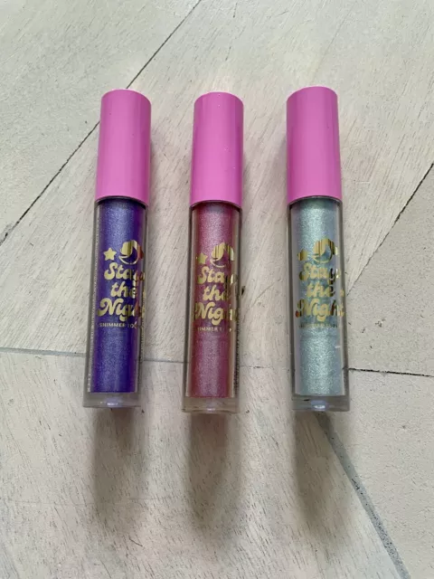 BNIB Trixie Cosmetics Stay The Night 3 shimmer eye toppers