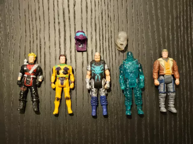 5 Kenner M.A.S.K Figuren + 2 Masken / 80s Spielzeug