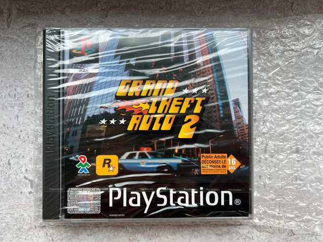 Grand Theft Auto 2 GTA 2 prima stampa Sony Playstation 1 PS1 NUOVO sigillato WATA VGA