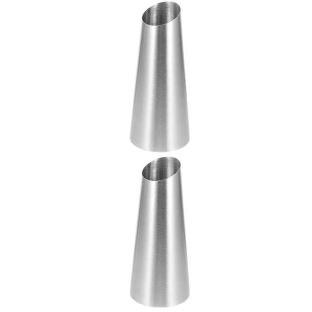 2pcs Vase en métal décoratif Vase Vase en acier inoxydable Vase Vase en métal