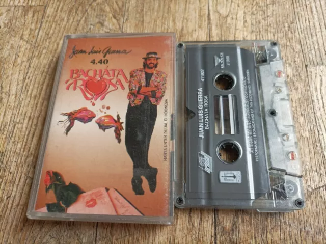 Juan Luis Guerra Bachata Rosa 4.40 Cassette Audio Tape Official Indonesia Press