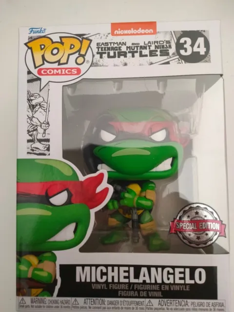 FUNKO: Tartarughe Ninja Funko POP! Vinile Figura Michelangelo 9 cm -  Vendiloshop