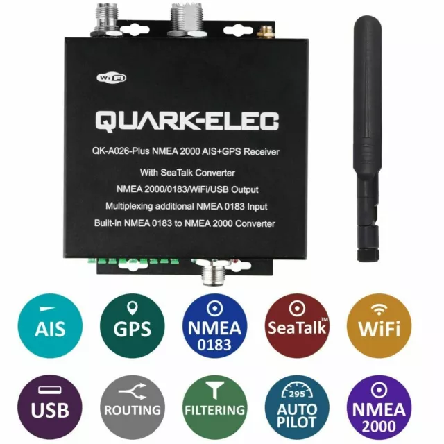 QK-A026-plus NMEA 2000 AIS Receiver with NMEA Multiplexer + N2K Converter +(R&S)