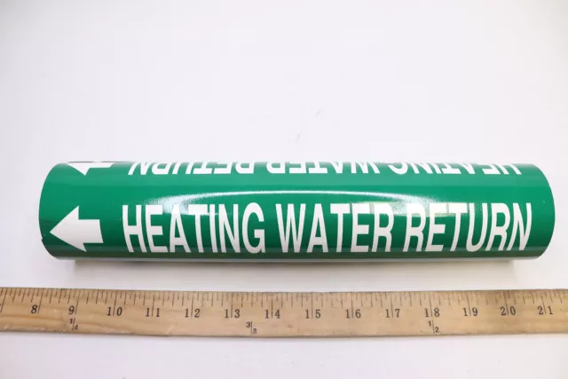 Setmark Snap-Around Pipe Markers Heating Hot Water Return Y850908