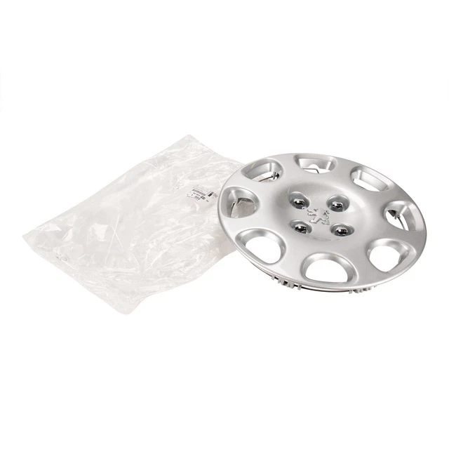 Kit 4 Enjoliveurs Premium 16 Pouces - Design Spinel Argent/jaune - Neuf Sous Blister