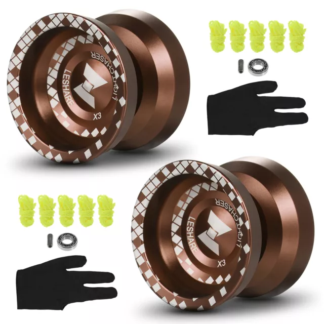 2  Professional Yo Yo Balls  Alloy Responsive  with Y8F8