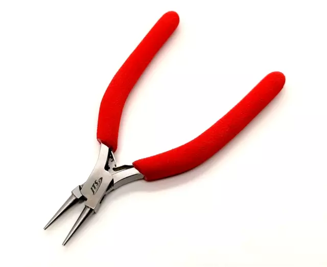 148mm Round Nose Pliers Foam Handles Ergonomic Wire Wrapping Jewelry Making Tool 3