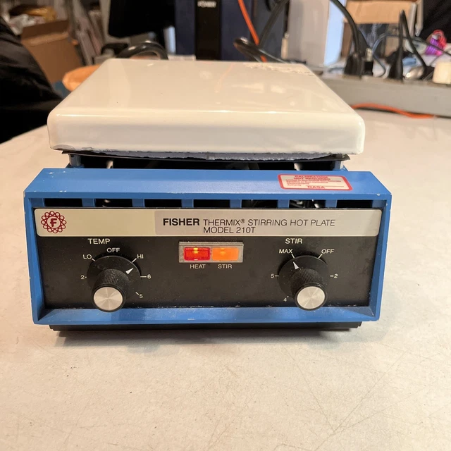 FISHER THERMIX 115V 8.7A 60HZ STIRRING HOT PLATE MODEL 210T, Vintage Working