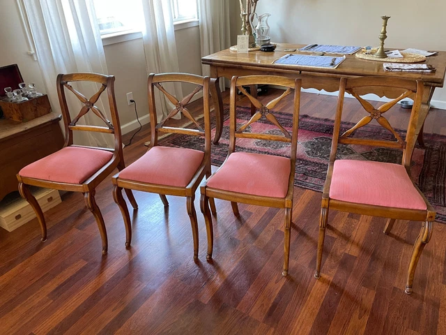 set of four Louis Philippe dining room chairs set of four Louis Philippe dining room chairs