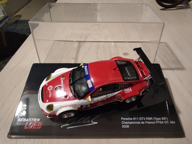Miniature Rallye 1/43 Sébastien Loeb Porsche 911 GT3 R Barcelone 2014 - Neuf, Marque Altaya