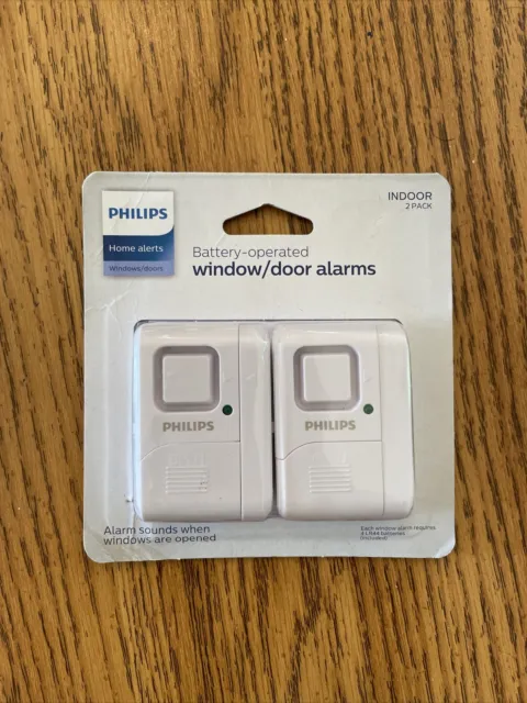 Paquete de 2 alarmas de puerta/ventana de seguridad personal Philips