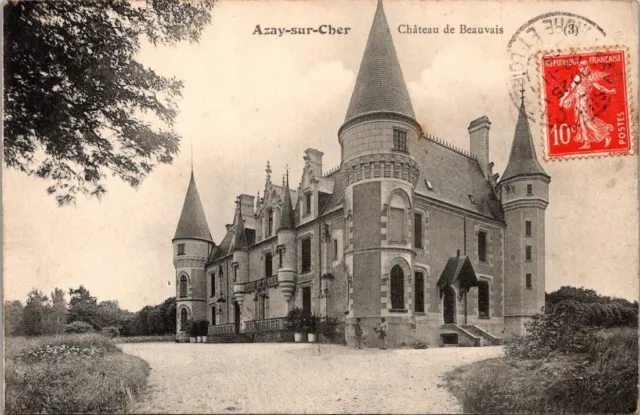 *48316 cpa Azay sur Cher - Château de Beauvais