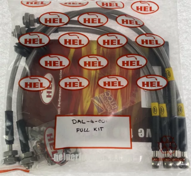 HEL Performance Dallara Stradale Acier Inoxydable Durite Frein Tressée Tubes