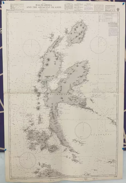 Admiralty 2788 INDONESIA HALMAHERA AND THE ADJACENT ISLANDS Map Chart Maritime