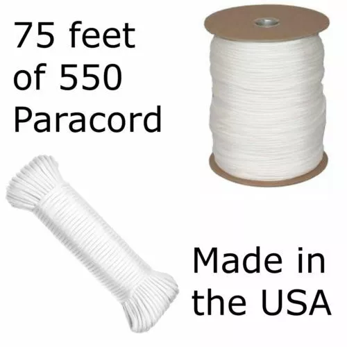 550 Paracord Parachute Cord in Spool Lanyard 50ft-1000ft Type III