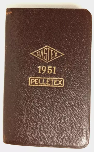 Address Phone Book Dates Little Black Book Organizer 1951 Used Vintage f2