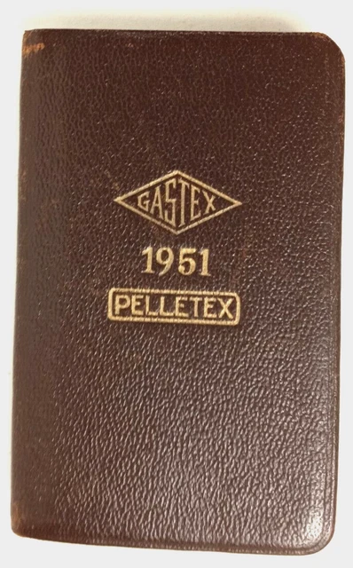 Address Phone Book Dates Little Black Book Organizer 1951 Used Vintage f2