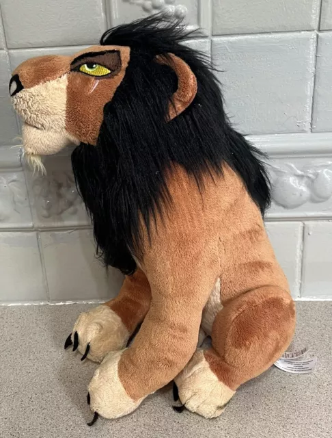Disney Store Official Lion King Scar Plush 14” Soft Toy stamped
