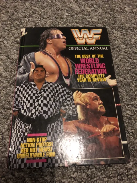 WWF Official Annual 1993 - Vintage Wrestling Book - *RARE* *DAMAGED*