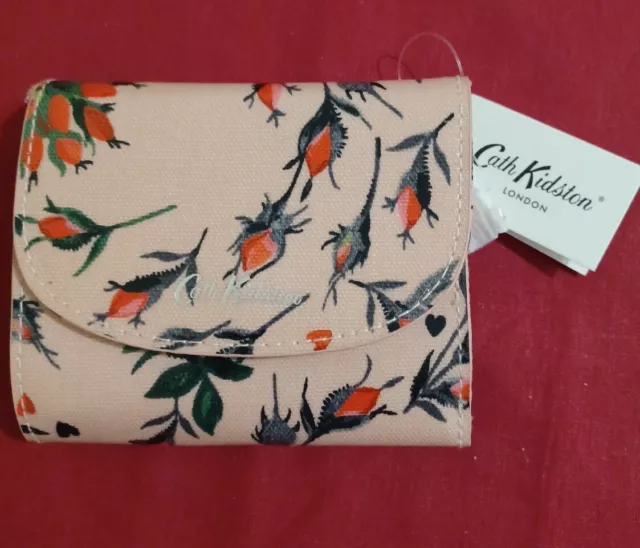 Cath Kidston Small Foldover Wallet (B) - Forever Pale Pink - Brand New With Tags