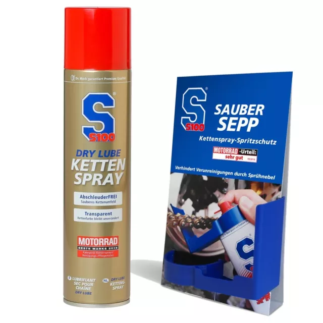 S100 Dry Lube Kettenspray 400ml 2380 incl. Sauber Sepp 8010