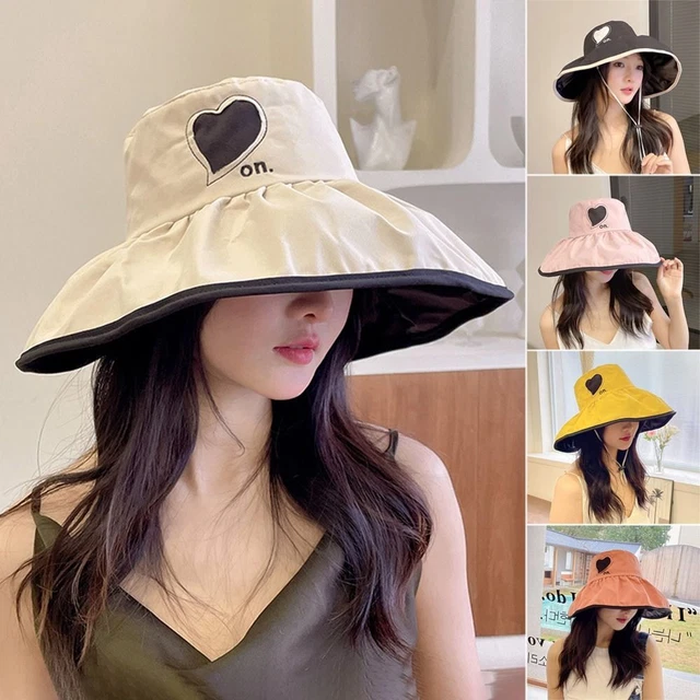 Chapeau Pêcheur QHZLY – Pliable, Léger, 100% Polyester, Protection UV, Unisexe, Taille Unique, Noir