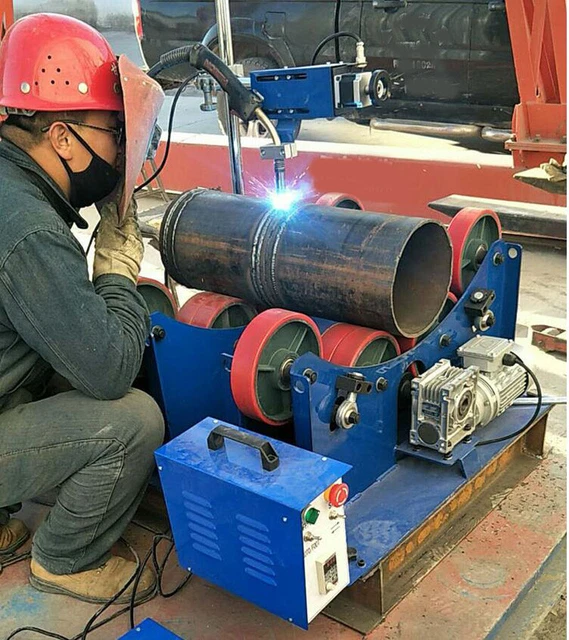 Tank Turning Rolls 6600lbs/3T TPU Wheel Welding Turning Roller Welding Equipment