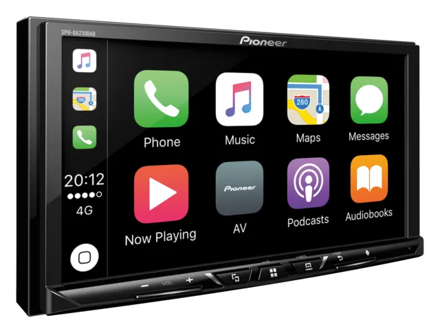 Pioneer SPH-DA230DAB 2-DIN Bluetooth DAB+ USB Android Apple CarPlay AndroidAuto