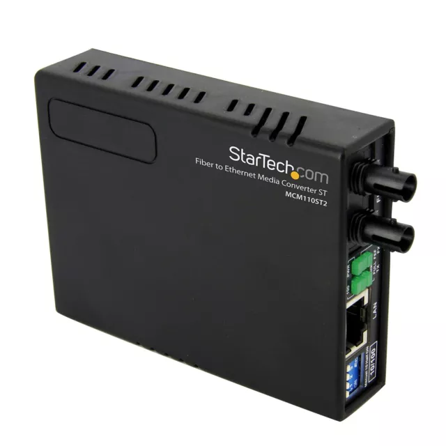 Startech.com 10/100 Multi Mode Fiber Copper Fast Ethernet Media Converter ST 2 k