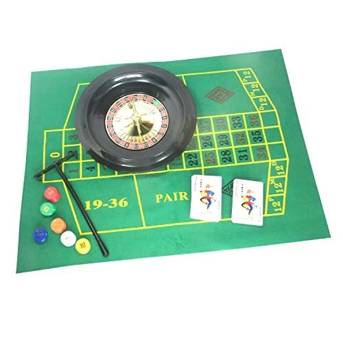 10 Inch Roulette Set Casino Game Kit Contains Plastic Roulette