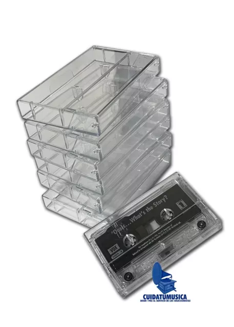 10 Cajas Para Cintas De Cassette Transparentes- Nuevas Y Precintadas-