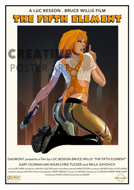 The Fifth Element Poster | 5th Element Movie Poster Print | Fifth Element