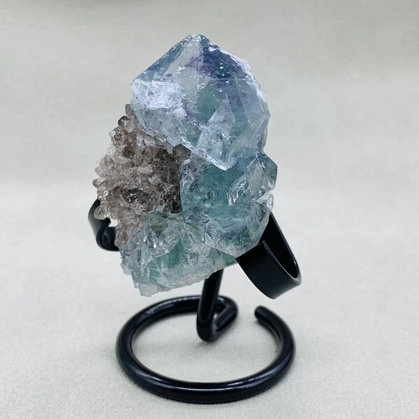 128g Natural Green fluorite Quartz Crystal Cluster mineral specimens healing+sta