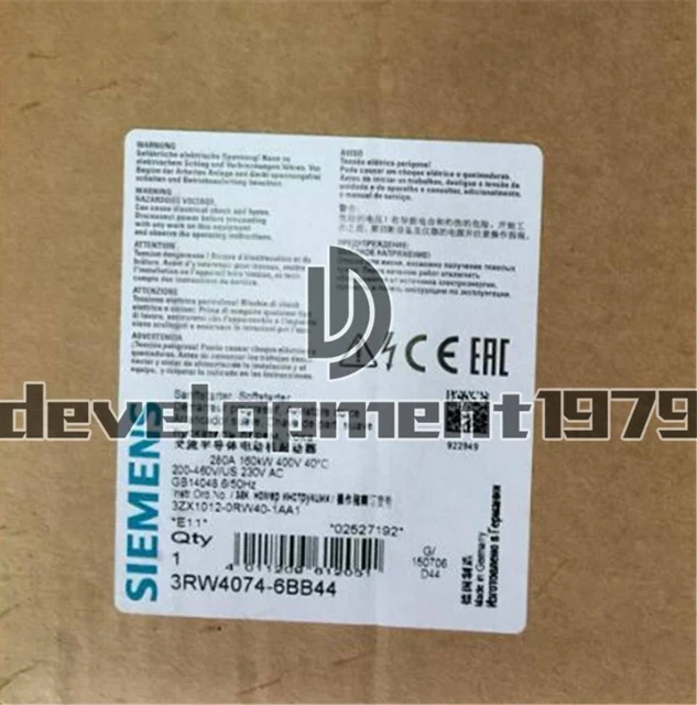 Un nuovo avviamento morbido Siemens 3RW4074-6BB44