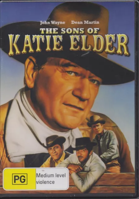 The Sons Of Katie Elder Dvd John Wayne Region 4 Brand New/Sealed