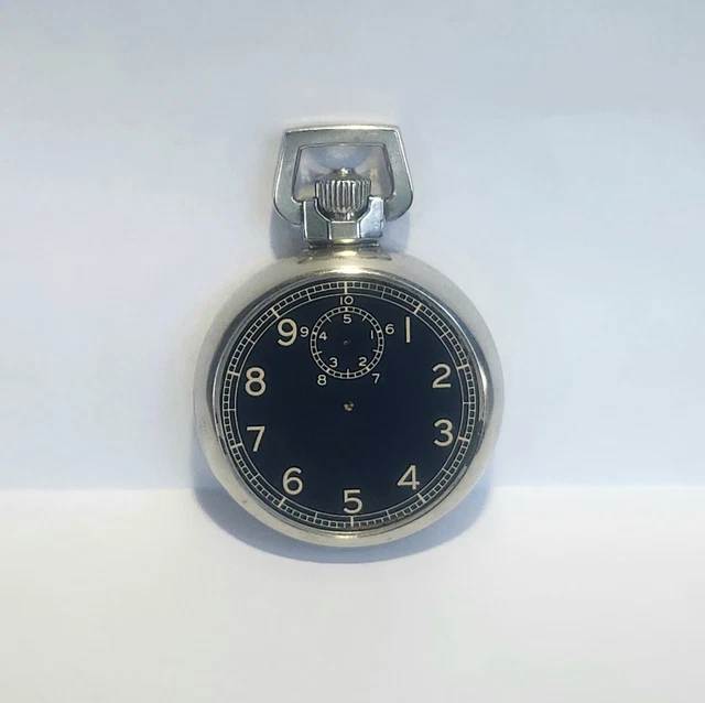 VINTAGE ELGIN WWII Military Bomb Timer Pocket Stop Watch JITTERBUG 15